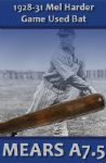 1928-31 Mel Harder Cleveland Indians H&B Louisville Slugger Professional Model Game Used Bat (MEARS A7.5)