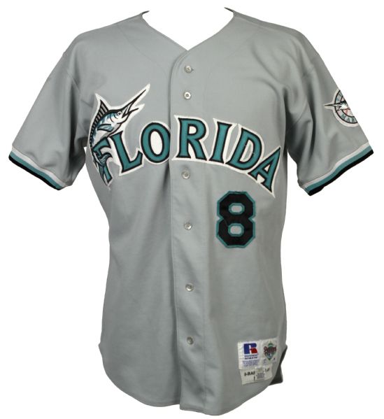 1993 Bret Barberie Florida Marlins Game Worn Inaugural Season Jersey (MEARS Auction LOA)
