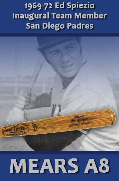 1969-72 Ed Spiezio Inaugural Season San Diego Padres H&B Louisville Slugger Professional Model Game Used Bat (MEARS A8)