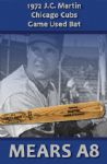 1972 J.C. Martin Chicago Cubs H&B Louisville Slugger Professional Model Game Used Bat (MEARS A8) Member of 69 Mets!