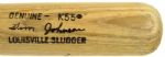 1976 Tim Johnson Milwaukee Brewers H&B Louisville Slugger Professional Model Signed Game Bat (MEARS A7)