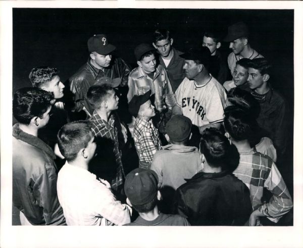 1955 Mel Ott New York Giants Mel Clark Philadelphia Phillies "The Sporting News Collection Archives" Original Photo (Sporting News Collection Hologram/MEARS Photo LOA)