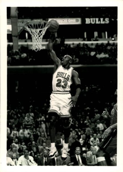 1995-96 Michael Jordan "Chicago Sun-Times" Original Type 1 5" x 7" Photo (Sun Times Hologram/MEARS Type 1 Photo LOA)