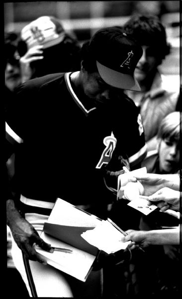 1979-85 Rod Carew California Angels "The Sporting News" Original 2.5" x 3.75" Black And White Negative (The Sporting News Collection/MEARS Auction LOA) 