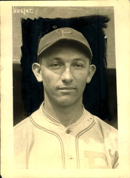 1921 Clyde Barnhart Pittsburgh Pirates "The Sporting News Collection Archives" Original Photo (Sporting News Collection Hologram/MEARS Photo LOA)
