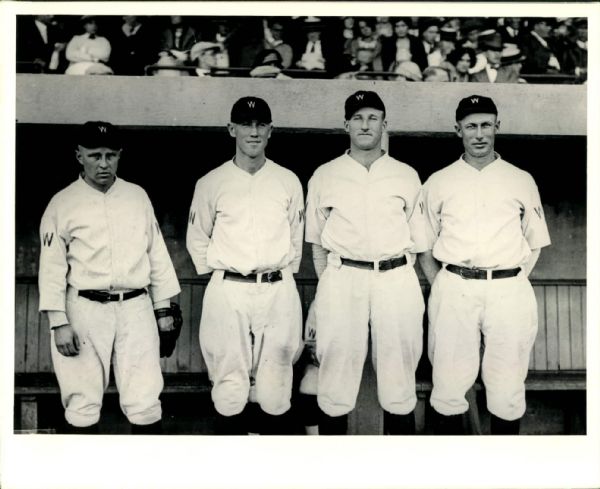 1924-25 circa Sam Rice Goose Goslin Nemo Leibold Earl McNeely "The Sporting News Collection Archives" Original 8" x 10" Photo (Sporting News Collection Hologram/MEARS Photo LOA)