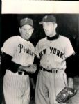 1953 Robin Roberts Philadelphia Phillies Larry Jansen New York Giants "The Sporting News Collection Archives" Original Photo (Sporting News Collection Hologram/MEARS Photo LOA)