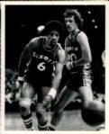 1978 Julius Erving (Dr. J) Philadelphia 76ers "Chicago Sun-Times" Original Type 1 8" x 10" Photo (Sun Times Hologram/MEARS Type 1 Photo LOA)