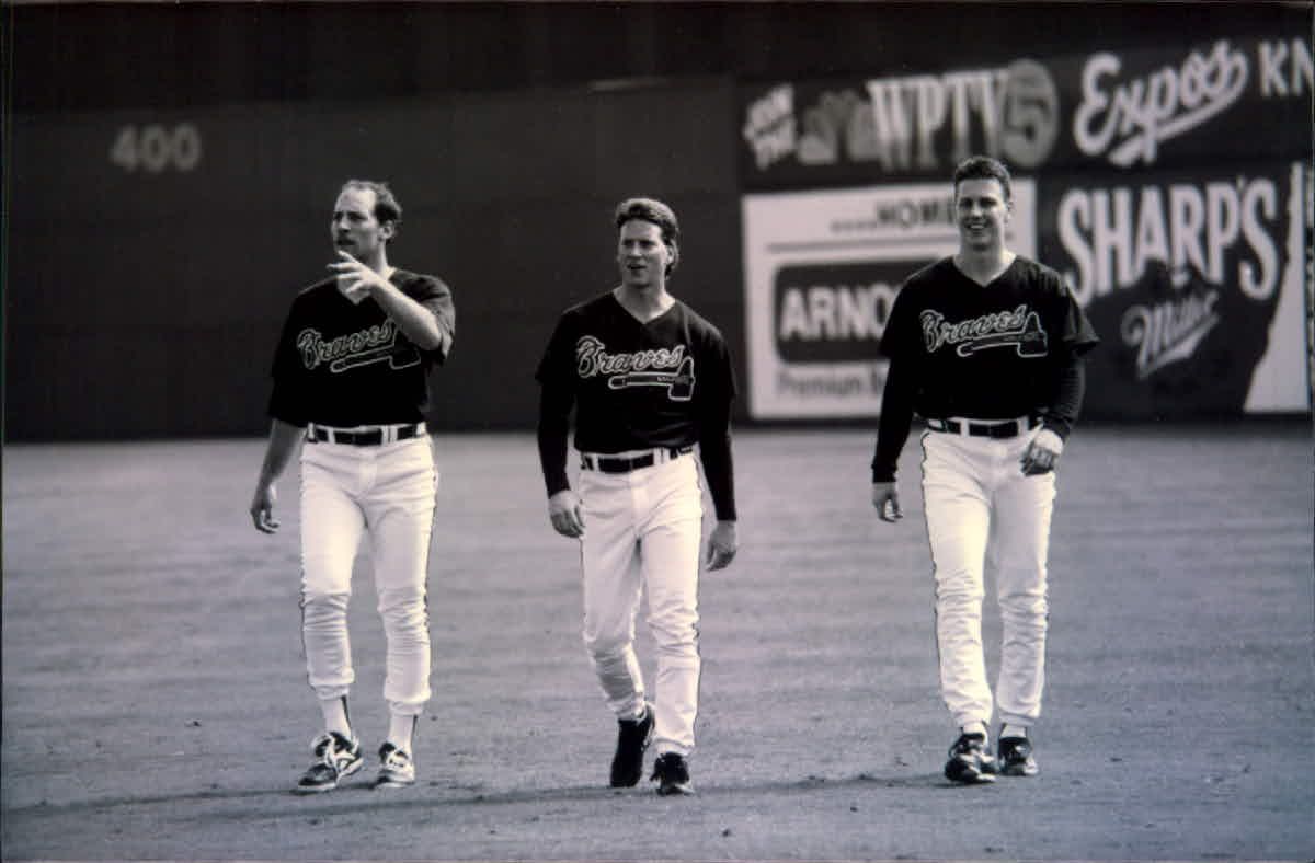 Atlanta Braves Glossy 8x10 Photo TOM GLAVINE, STEVE AVERY and JOHN SMOLTZ  Print