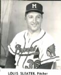 1956 Lou Sleater Milwaukee Braves The Sporting News Collection Archives Original 8 x 10 Photos (Sporting News Collection Hologram/MEARS Photo LOA) - Lot of 2