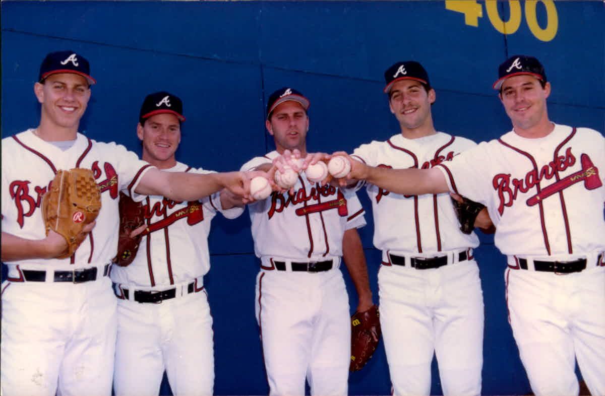1991 Mark Wohlers, Atlanta Braves, Pre Rookie Season Game Worn Road Jersey