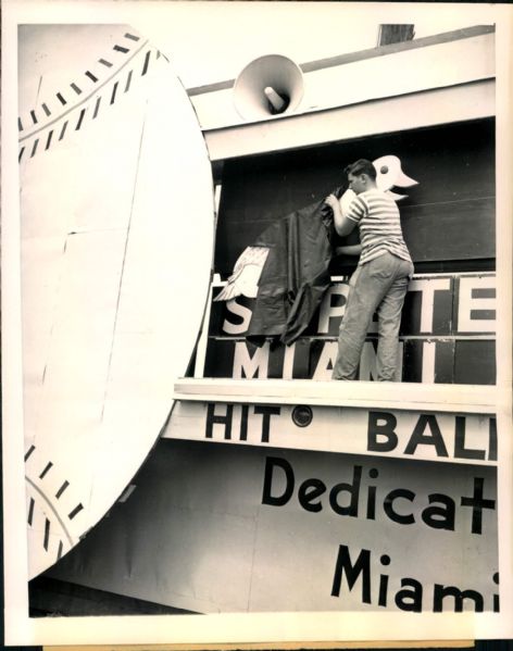 1947 "Mommer" Goose Miami Technical High School Field "The Sporting News Collection Archives" Original 7" x 9" Photos (Sporting News Collection Hologram/MEARS Photo LOA) - Lot of 3