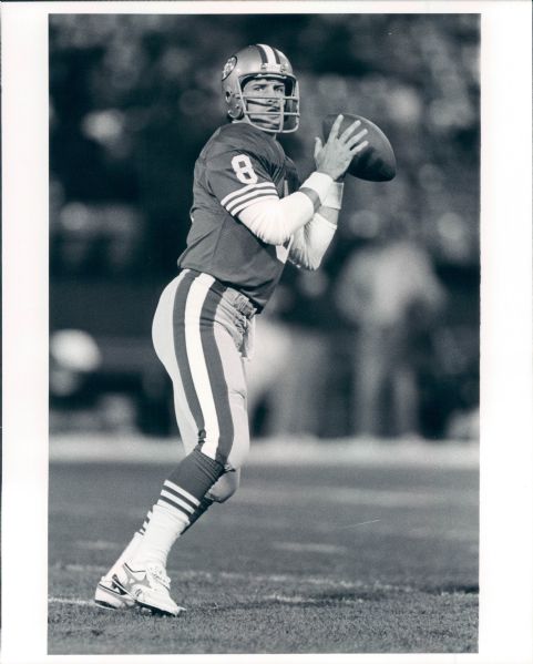 1988 Steve Young San Francisco 49ers "The Sporting News Collection Archives" Original Type 1 Photo (Sporting News Collection Hologram/MEARS Type 1 Photo LOA)