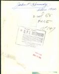 1960 John F Kennedy Original Photo (MEARS Photo LOA)