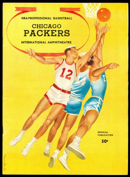 Tough 1961/62 Chicago Packers High Grade Basketball Program 