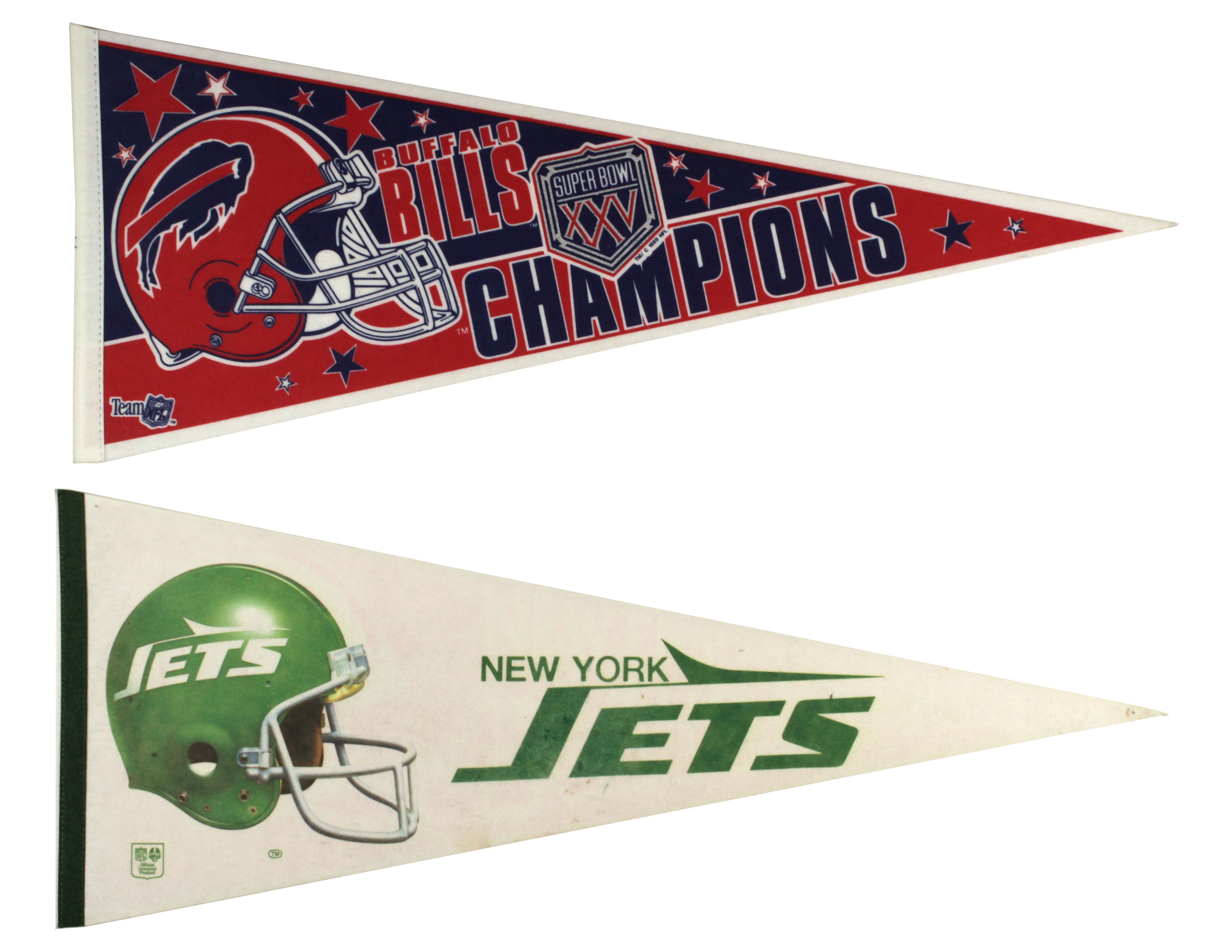 Lot Detail - 1970s to 1989 Full Size Football Pennants - Lot of 24