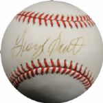 George Scott Red Sox Single Signed OAL Brown Baseball (PSA/DNA)