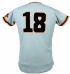 Sanshin Japanese Baseball Game Worn Jersey (MEARS Auction LOA)