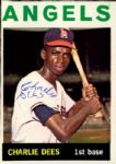 1963 Charlie Dees Los Angeles Angels Signed Trading Card - Lot of 3 - JSA