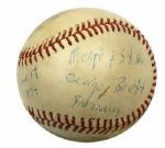 1974 George Brett Kansas City Royals Foul Ball Hit OAL (Mac Phail) Baseball From Bretts Rookie Season