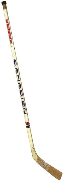 1976 Guy Lapointe Montreal Canadiens Game Used Hockey Stick (MEARS LOA)