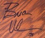 2000-01 Brian Urlacher Chicago Bears Personal Locker - Signed by Urlacher Originally From Bears Auction With Auction Sticker