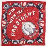 1953-61 Dwight D. Eisenhower 26" x 25" Handkerchief 