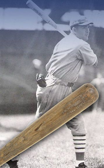 1925-32 Rogers Hornsby Hanna Batrite Hand Turned Professional Model Game Used Bat - St. Louis Cardinals - (MEARS A7)