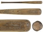 1925-32 Rogers Hornsby Hanna Batrite Hand Turned Professional Model Game Used Bat - St. Louis Cardinals - (MEARS A7)
