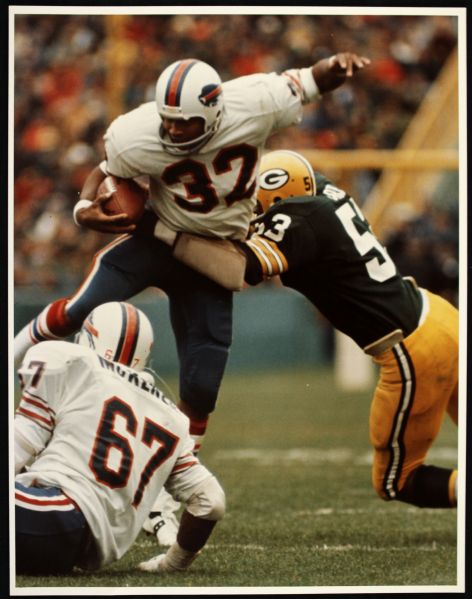 1969-77 O.J. Simpson Buffalo Bills Original 11" x 14" Vern Biever Photo - Biever Stamp