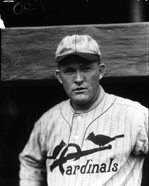 1925 Rogers Hornsby St. Louis Cardinals Charles Conlon Original 11" x 14" Photo Hand Developed from Glass Plate Negative & Published (The Sporting News Hologram/MEARS Photo LOA)