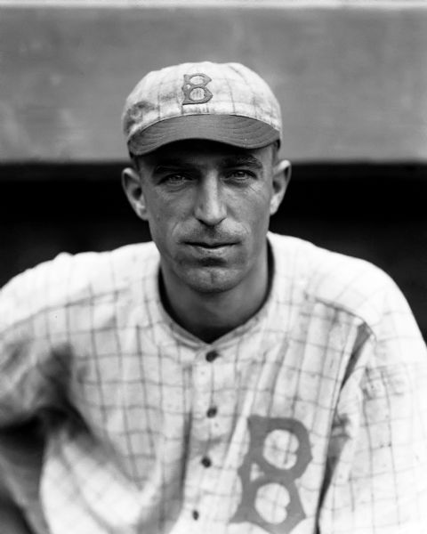 1916 Fred Merkle Brooklyn Robins Charles Conlon Original 11" x 14" Photo Hand Developed from Glass Plate Negative & Published (The Sporting News Hologram/MEARS Photo LOA)