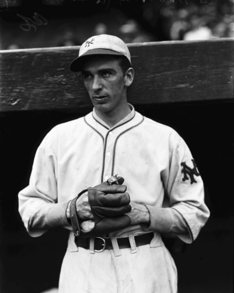 1929 Carl Hubbell New York Giants Charles Conlon Original 11" x 14" Photo Hand Developed from Glass Plate Negative & Published (The Sporting News Hologram/MEARS Photo LOA)