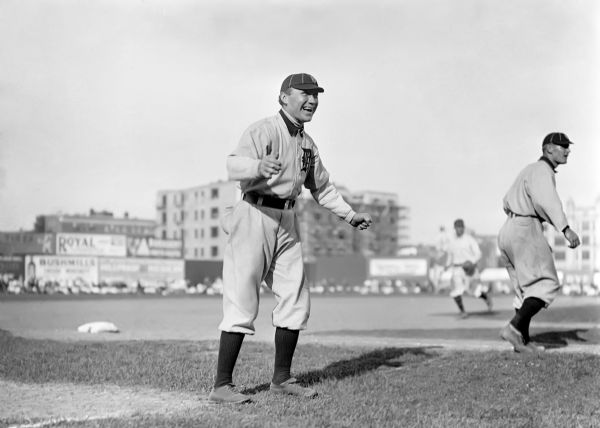 1909-12 Hughie Jennings Detroit Tigers Charles Conlon Original 11" x 14" Photo Hand Developed from Glass Plate Negative & Published (The Sporting News Hologram/MEARS Photo LOA) - Lot of 3