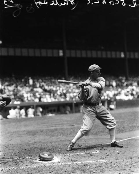 1923 Ray Schalk Chicago White Sox Charles Conlon Original 11" x 14" Photo Hand Developed from Glass Plate Negative & Published (The Sporting News Hologram/MEARS Photo LOA)