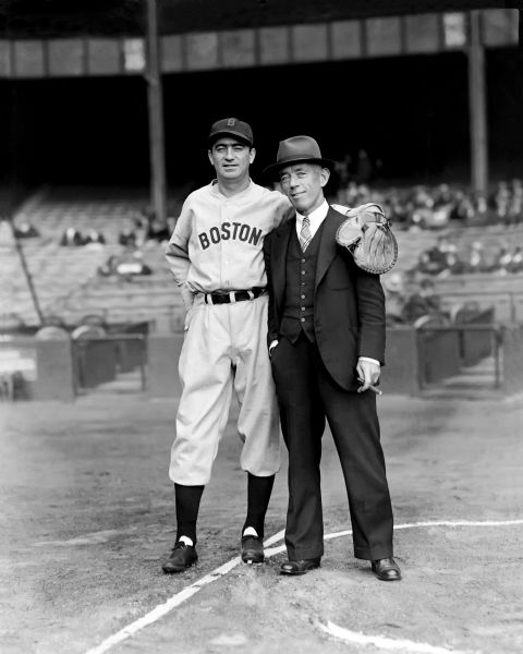 1935 Moe Berg Boston Red Sox Charles Conlon Original 11" x 14" Photo Hand Developed from Glass Plate Negative & Published (The Sporting News Hologram/MEARS Photo LOA)