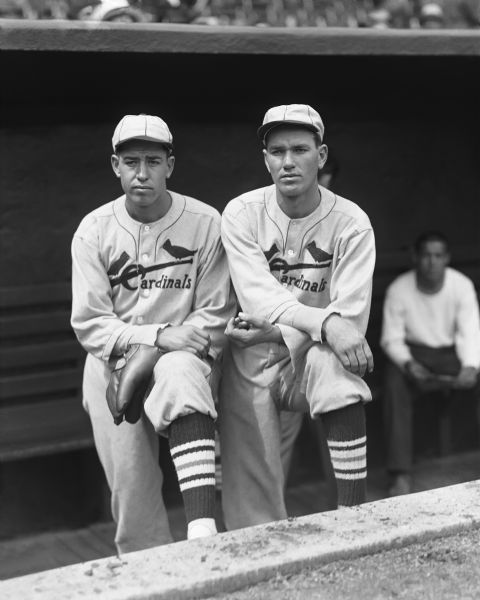 1934 Dizzy & Paul Dean St. Louis Cardinals Charles Conlon Original 11" x 14" Photo Hand Developed from Glass Plate Negative & Published (The Sporting News Hologram/MEARS Photo LOA)
