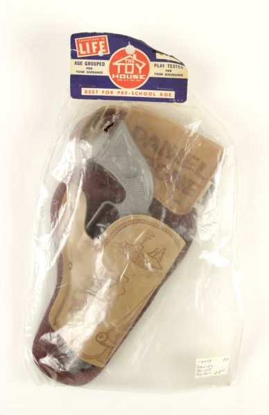 1964-70 circa Daniel Boone Toy Gun and Holster MIP "As Seen in Life Magazine"
