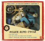 1960s Battery Powered Remote Control Police Auto Cycle Bandai Toys