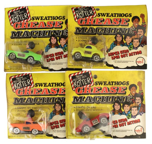 1977 Ultra Rare Ahi Welcome Back Kotter Sweathogs Grease Machines MOC - Complete Set of 4