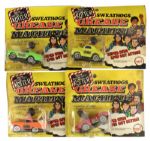1977 Ultra Rare Ahi Welcome Back Kotter Sweathogs Grease Machines MOC - Complete Set of 4