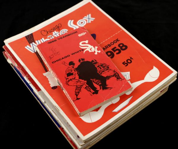 1951-68 Chicago White Sox Yearbooks Score Cards and Team Photo - Lot of 19