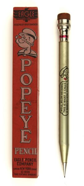 1929 Popeye Jumbo Pencil Eagle Pencil Company 