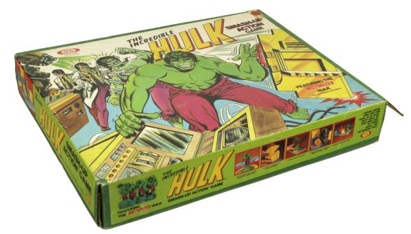 1979 Ideal The Incredible Hulk Smash Up Action Game With Motorized Hulk Marvel Comics 