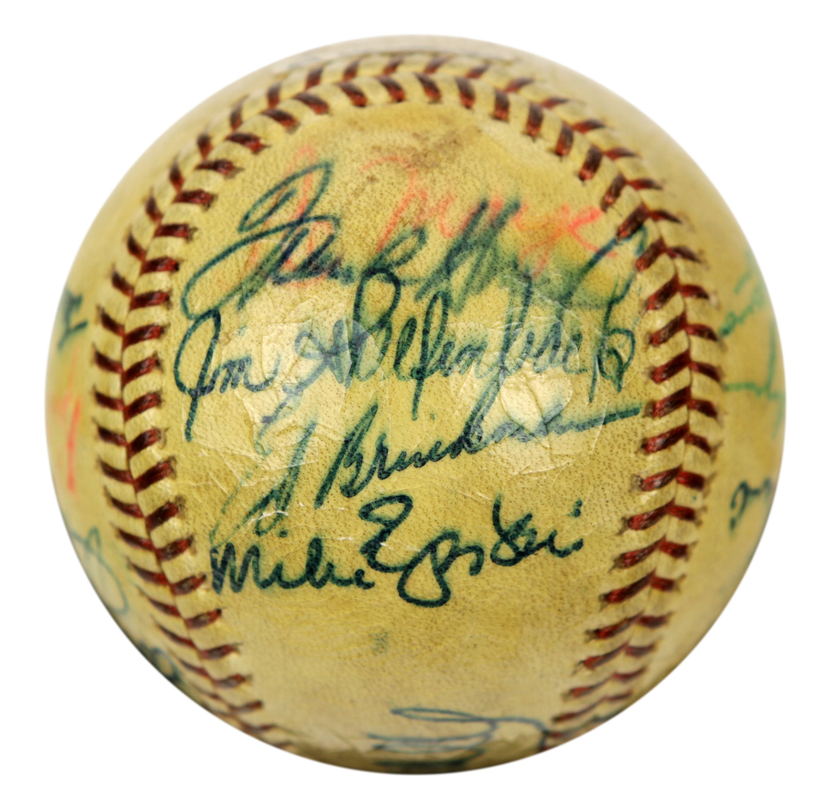 Lot Detail - 1969 Washington Senators Team Signed Baseball w/ 21 Sigs ...