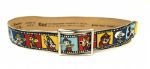 1980s Mickey Mouse and Friends Leather Belt Walt Disney Made in USA