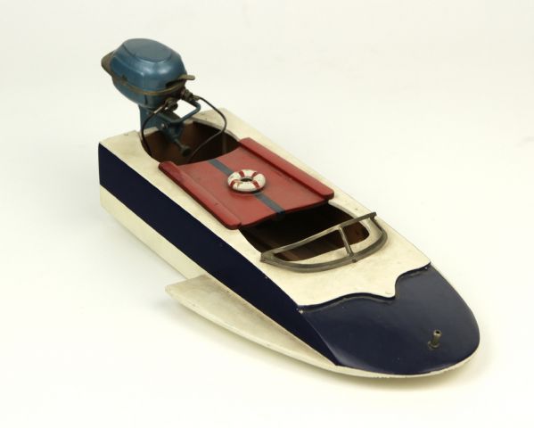 1950s Handmade Battery Powered Toy Speedboat