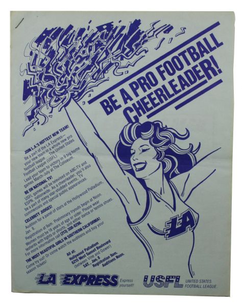 1983 LA Express (USFL) Cheerleader Advertisement