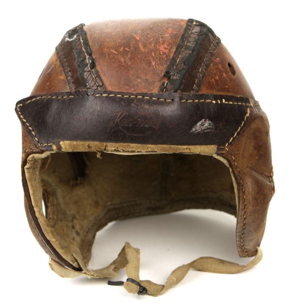 1920s Ken Wel Leather Football Helmet 