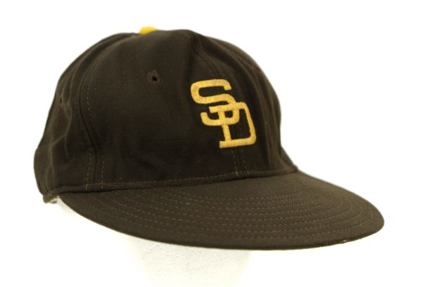 1969-73 San Diego Padres Game Worn Professional Model Cap Attributed to Larry Stahl  (MEARS Auction LOA)